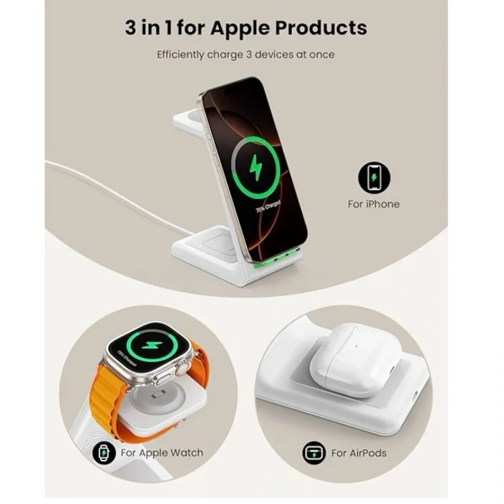 3in 1 wireless charging station